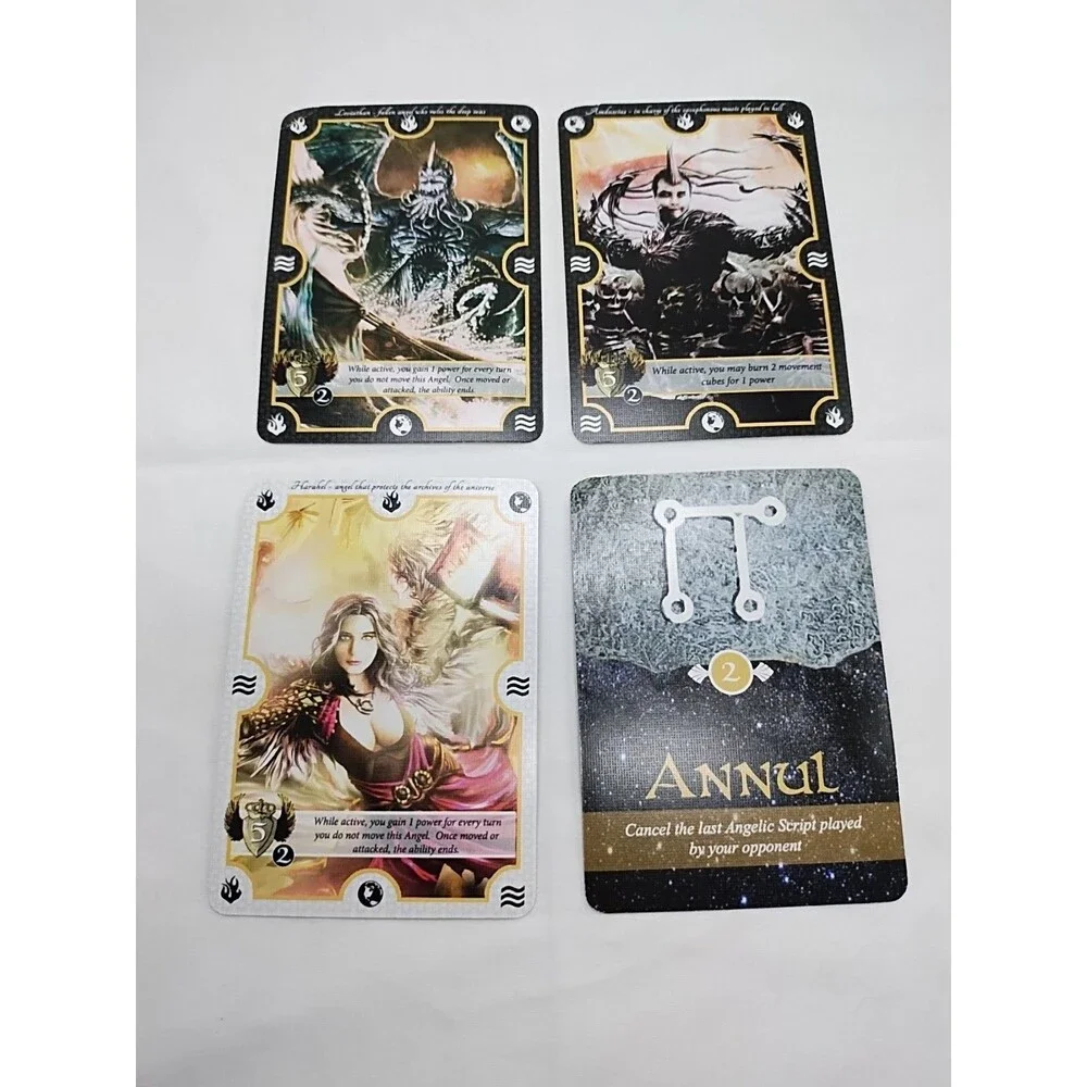 (4) Regnum Angelica Board Game Cards